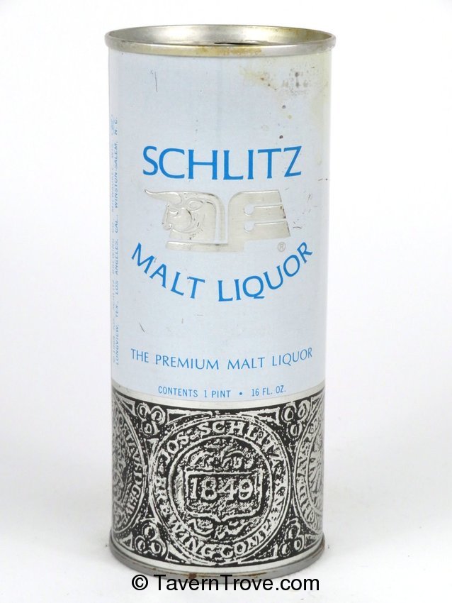 Item 36317 1969 Schlitz Malt Liquor Tab Top Can T16617