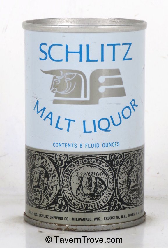 Item 100001 1970 Schlitz Malt Liquor (blue writing) 7 to 8oz Can T30