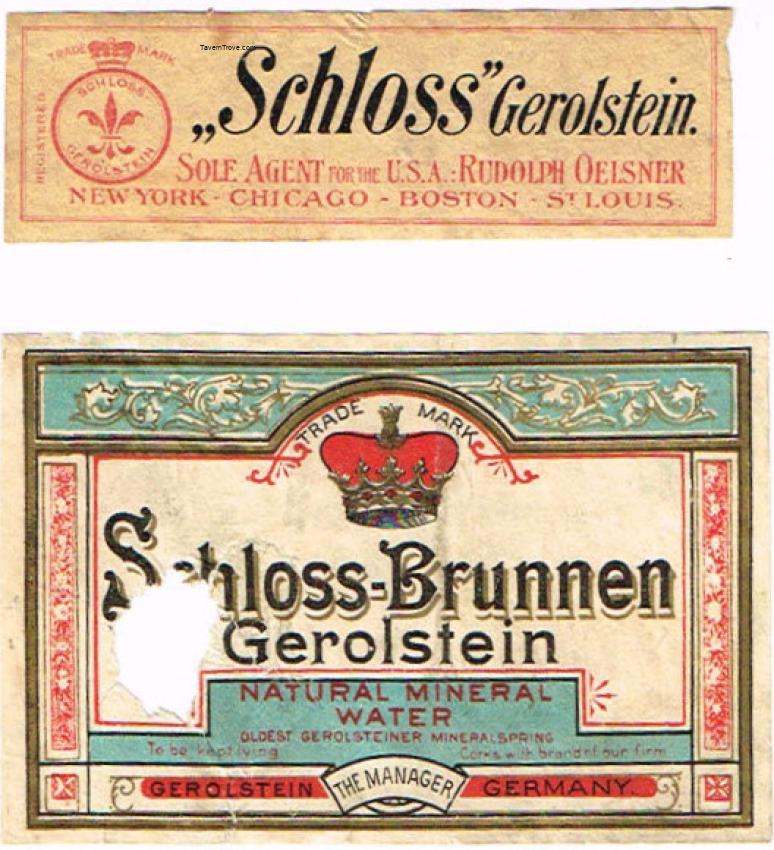 Schloss Brunnen Gerolstein Mineral Water Germany