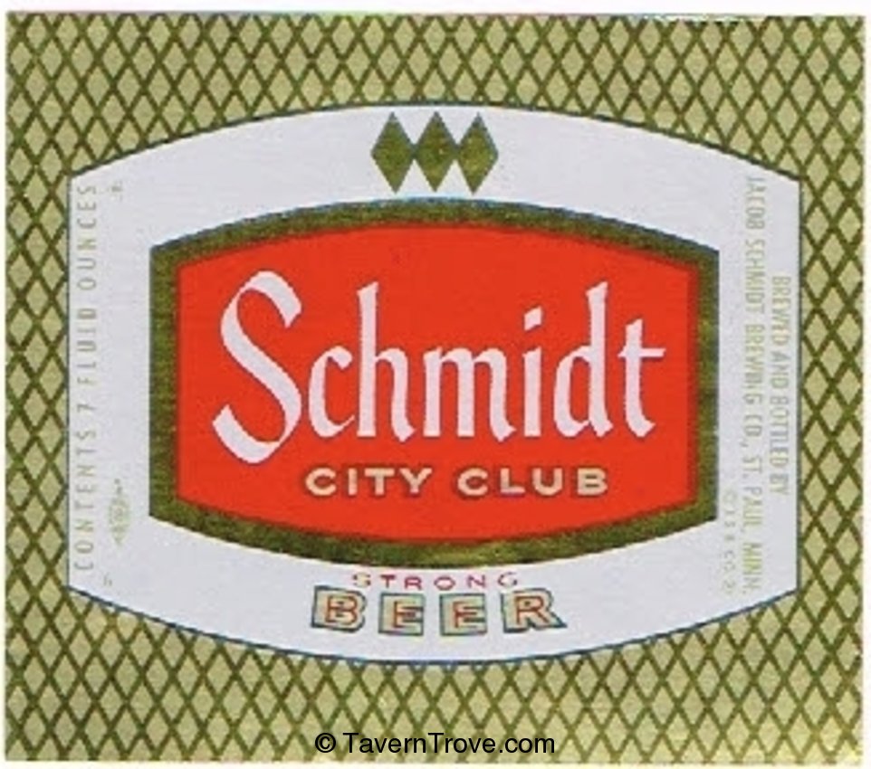 Schmidt City Club Beer