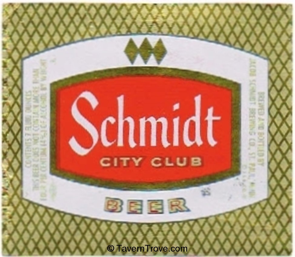 Schmidt City Club Beer