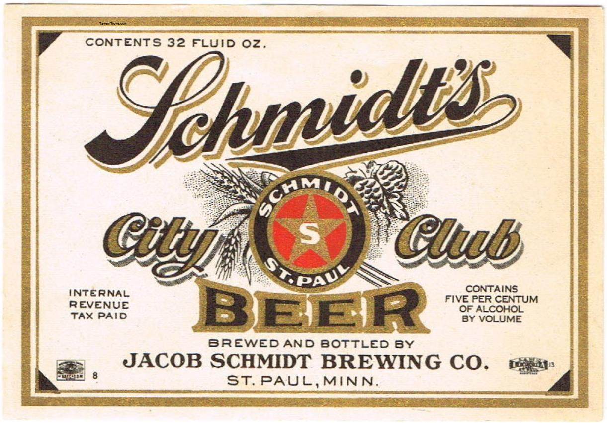 Schmidt's City Club Beer