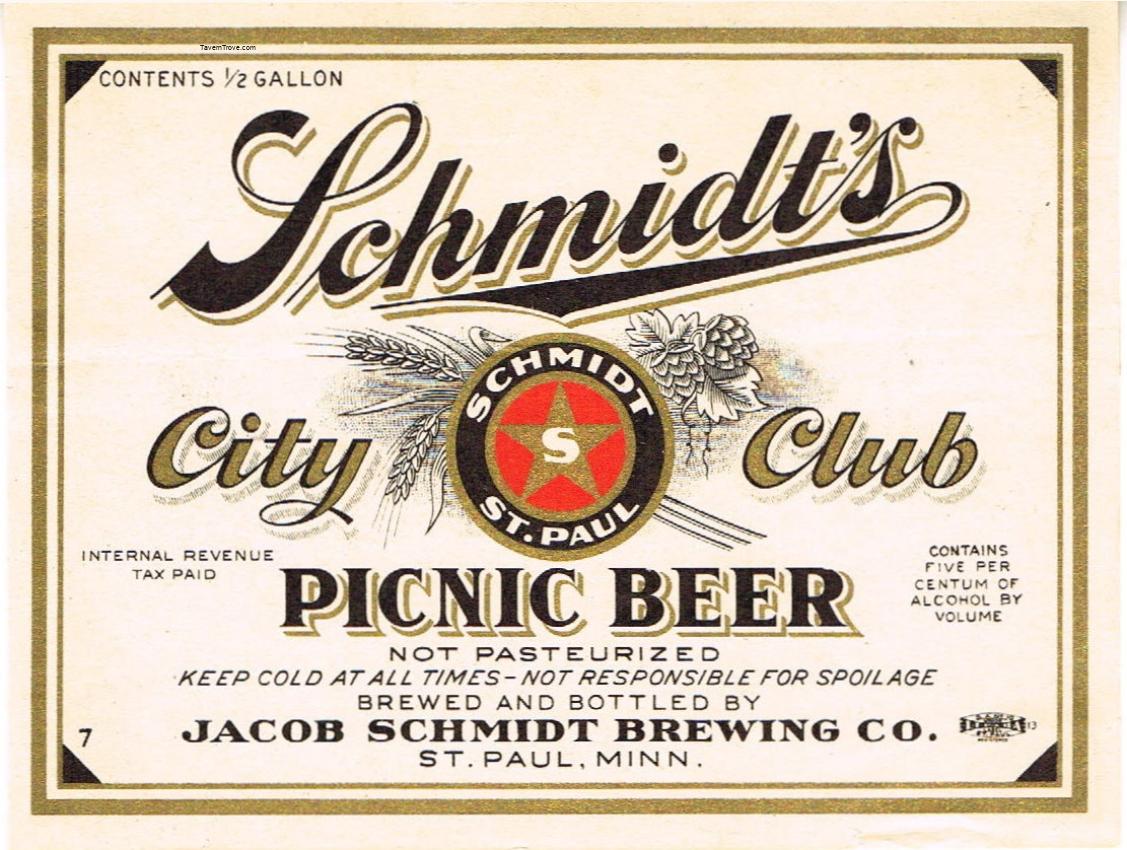 Schmidt's City Club Beer
