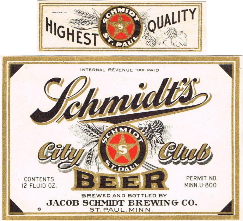 Schmidt's City Club Beer