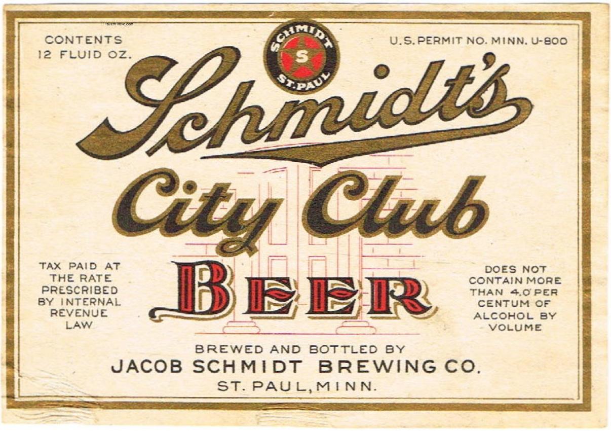 Schmidt's City Club Beer