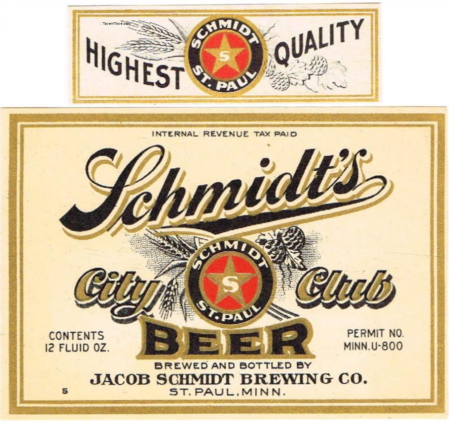 Schmidt's City Club Beer