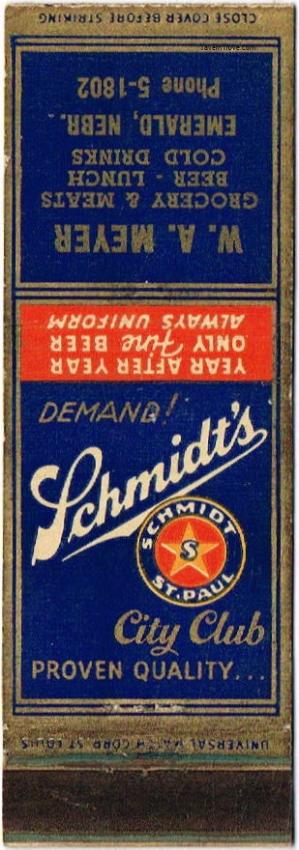 Schmidt's City Club Beer