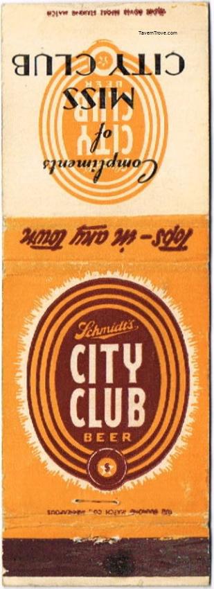 Schmidt's City Club Beer