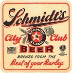 Schmidt City Club Beer