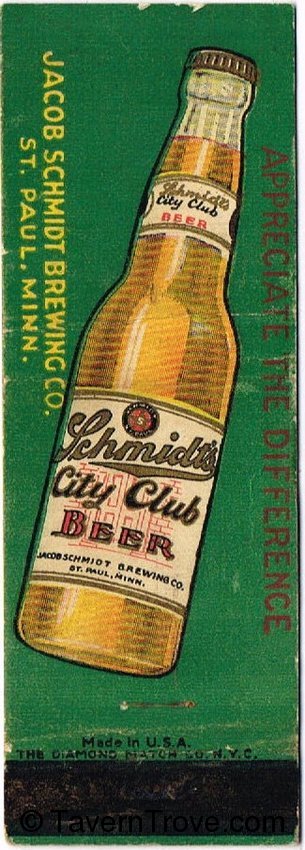 Schmidt City Club Beer