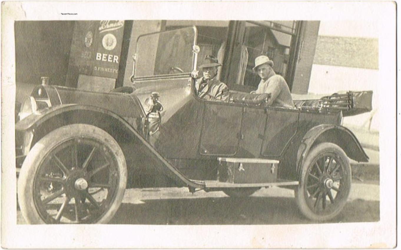 Schmidt's Beer with Antique Car RPPC