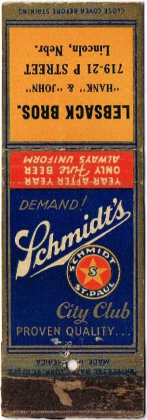 Schmidt's City Club Beer