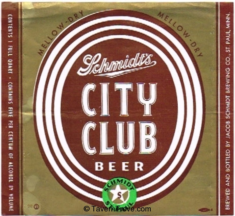 Schmidt's City Club Beer