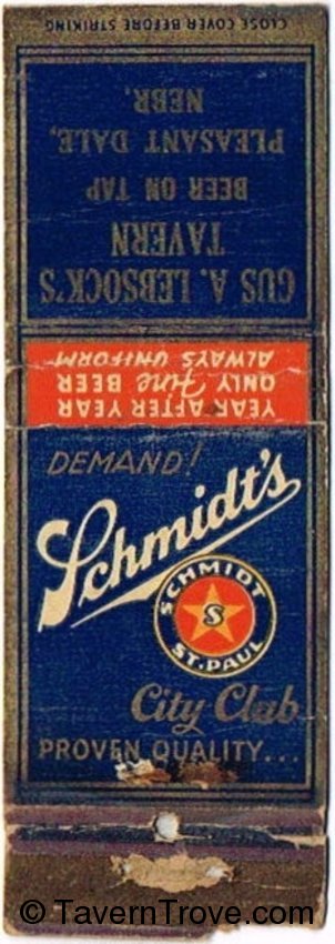 Schmidt's City Club Beer