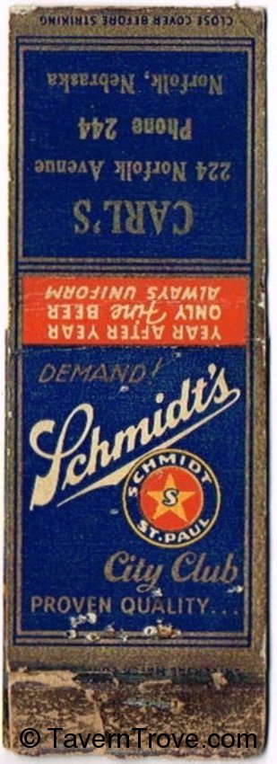 Schmidt's City Club Beer