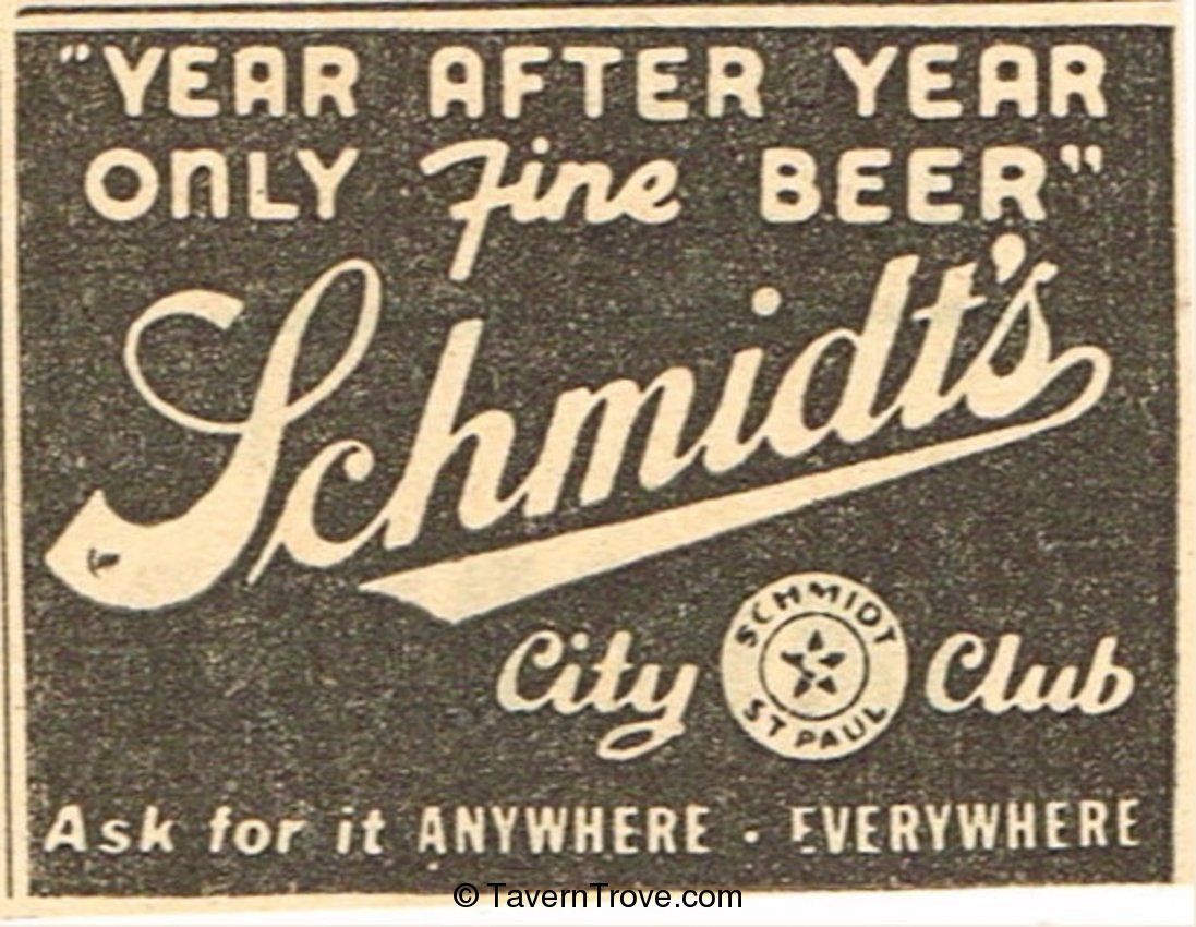 Schmidt's City Club Beer