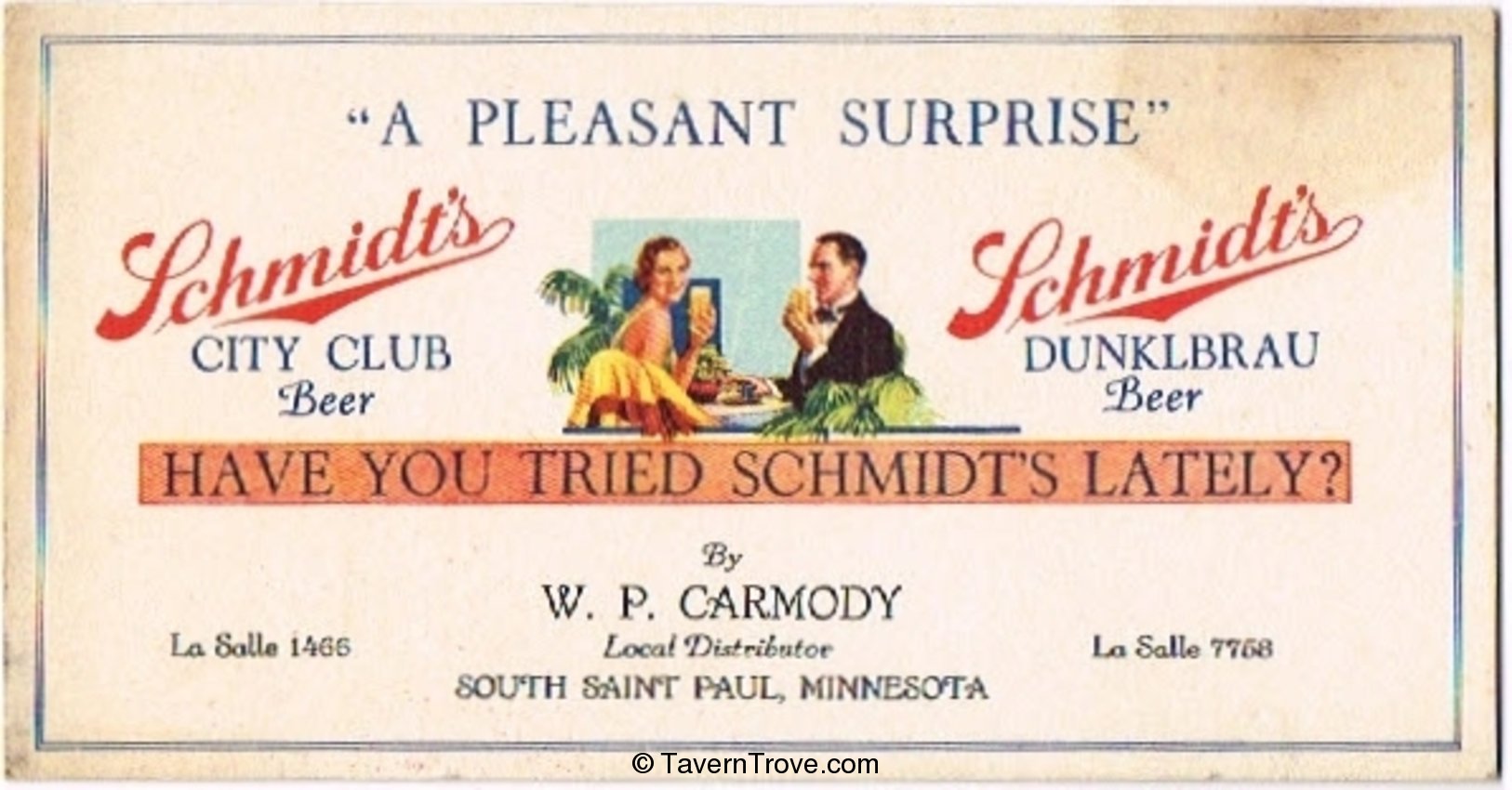 Schmidt's City Club Beer/Dunkelbrau Beer 