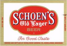 Schoen's Old Lager Beer