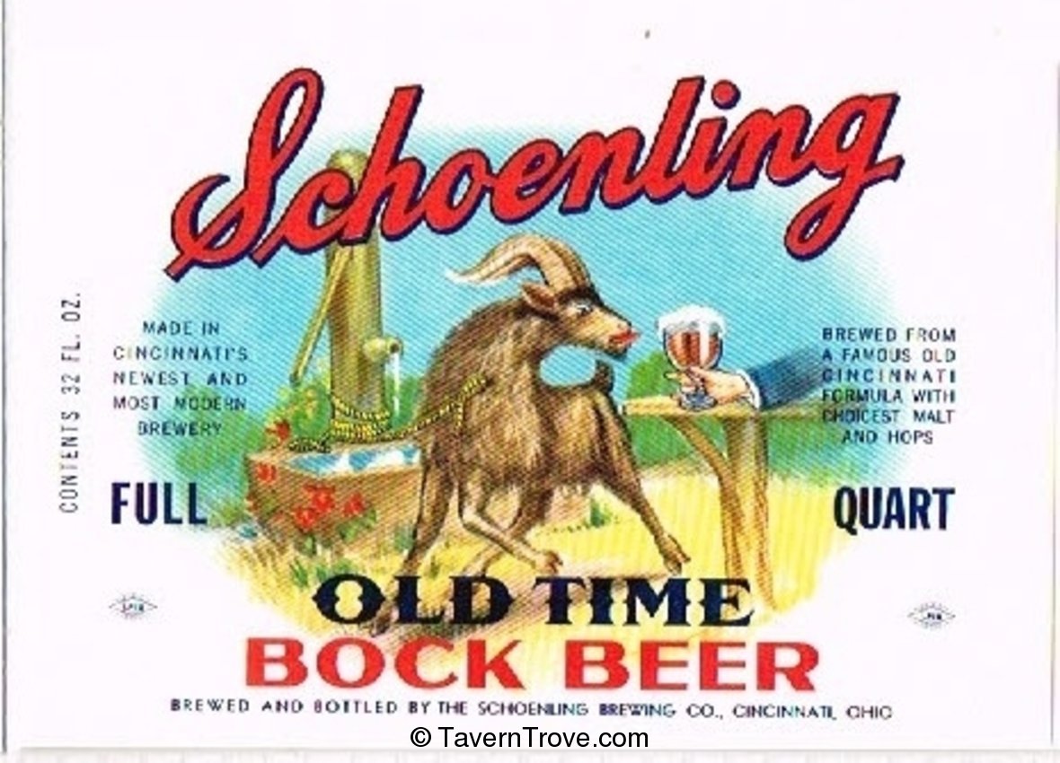 Schoenling Old Time  Bock Beer