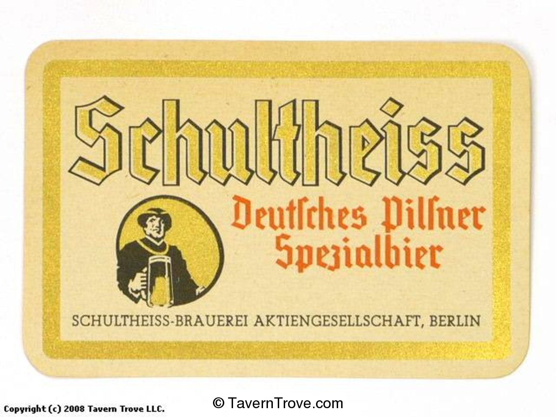 Schultheiss Deutsches Pilsner Spezialbier