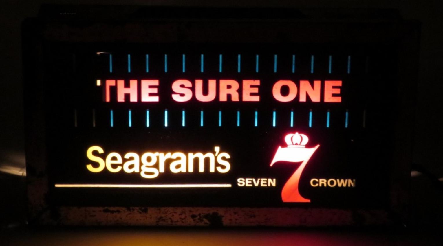 Seagrams 7 Crown Whiskey Motion Sign