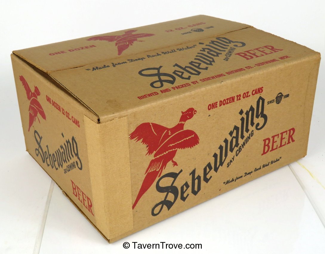 Sebewaing Beer 12-pack 12oz Flat Top Can Box