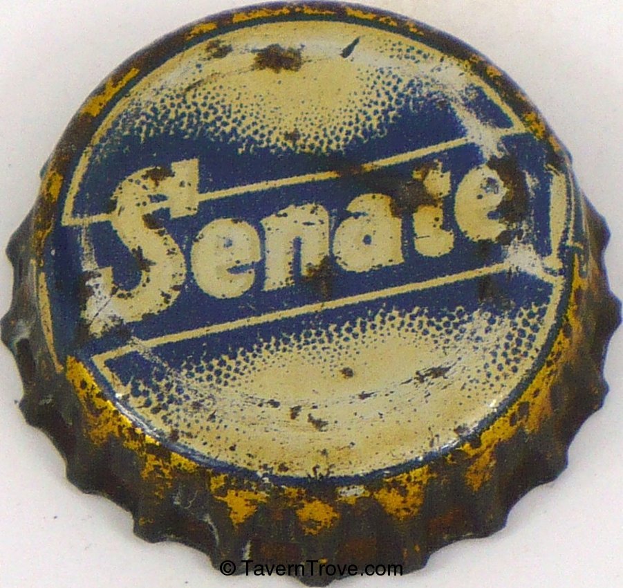 Senate Beer (cream & metallic gold)