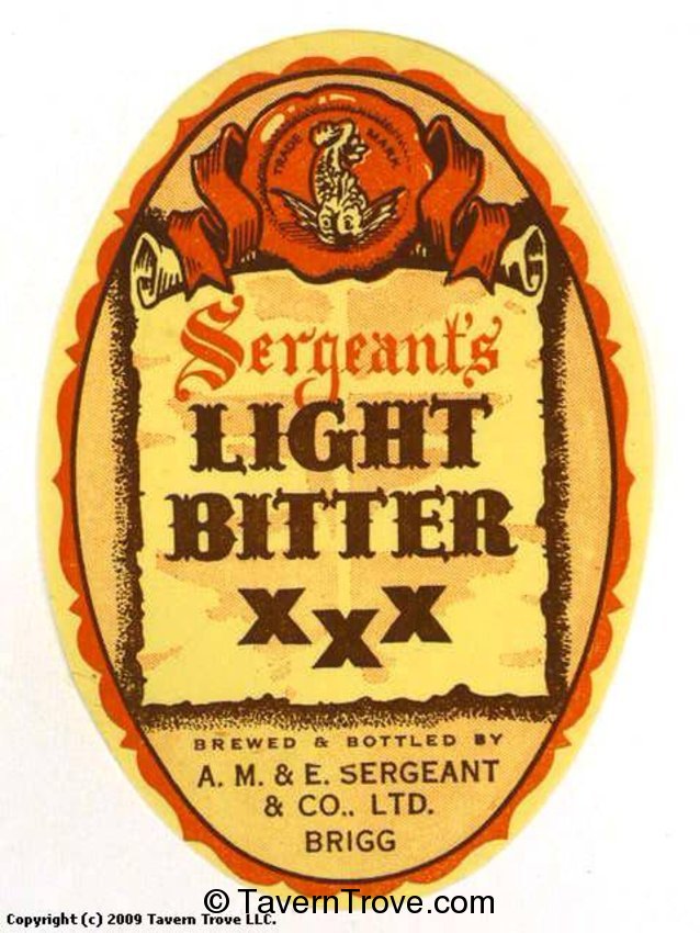 Sergeant's Light Bitter XXX