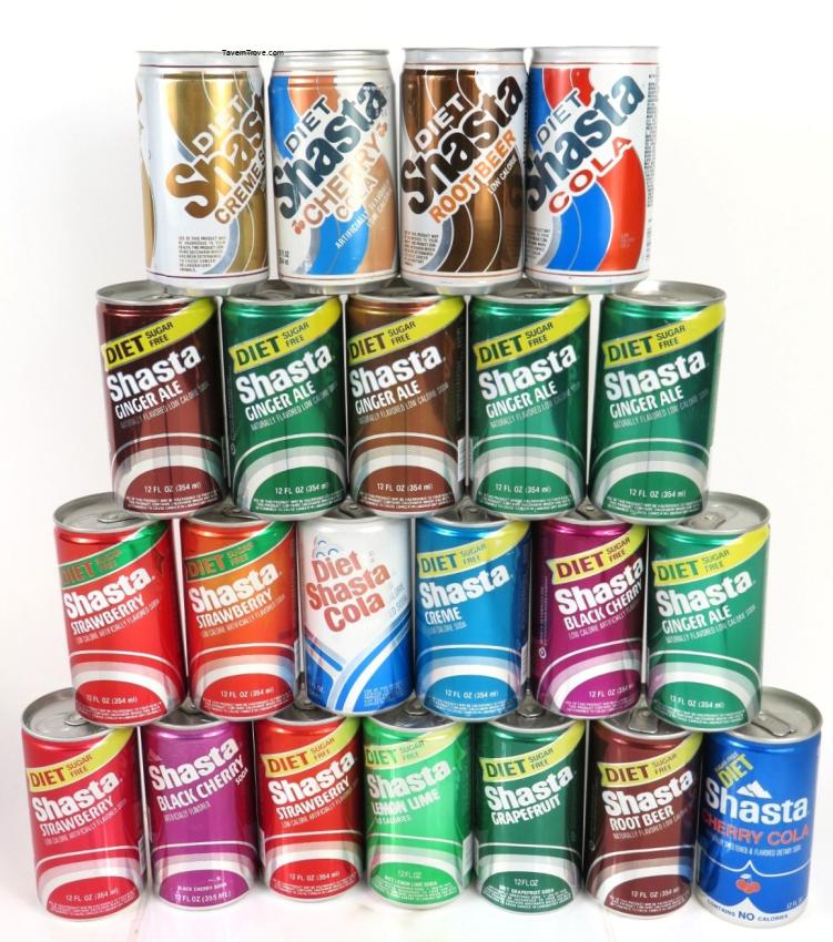 Shasta Soda Lot of 22 Aluminum