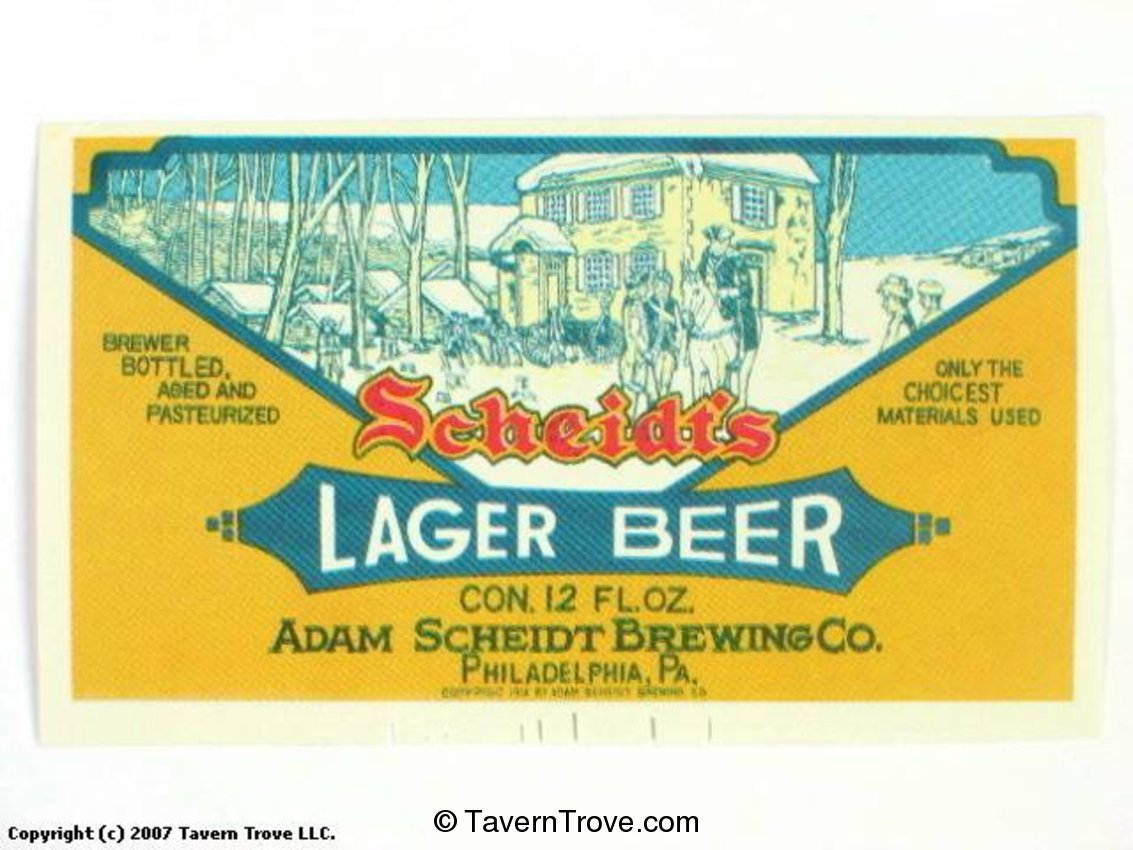 Sheidt's Lager Beer