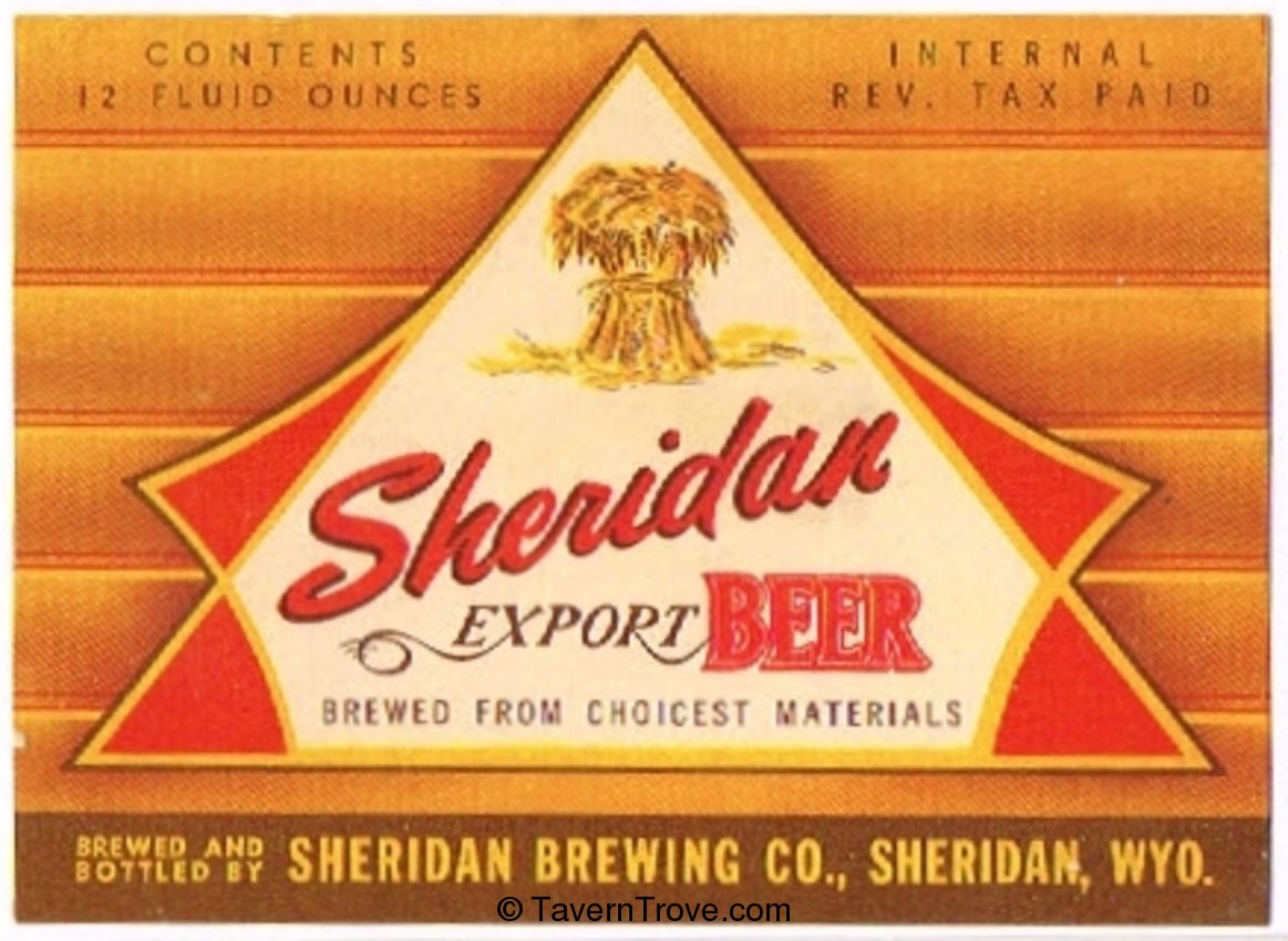 Sheridan Export  Beer