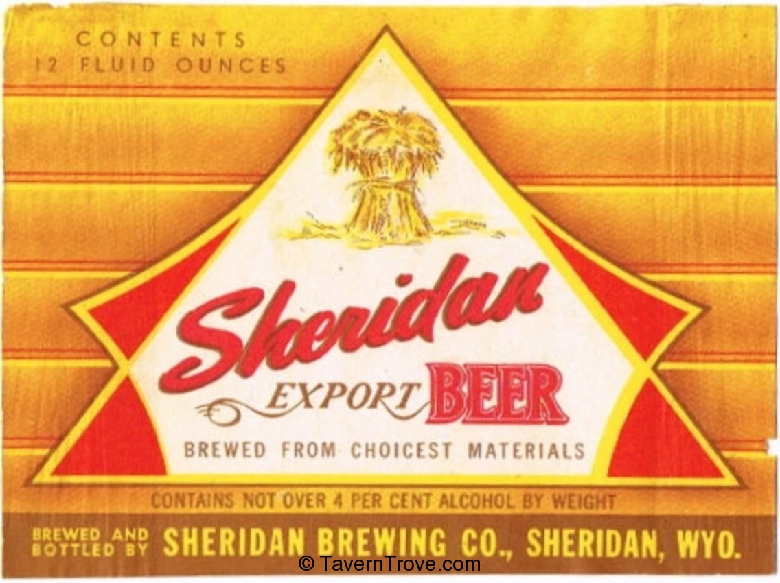 Sheridan Export Beer