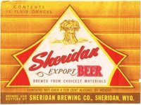 Sheridan Export Beer