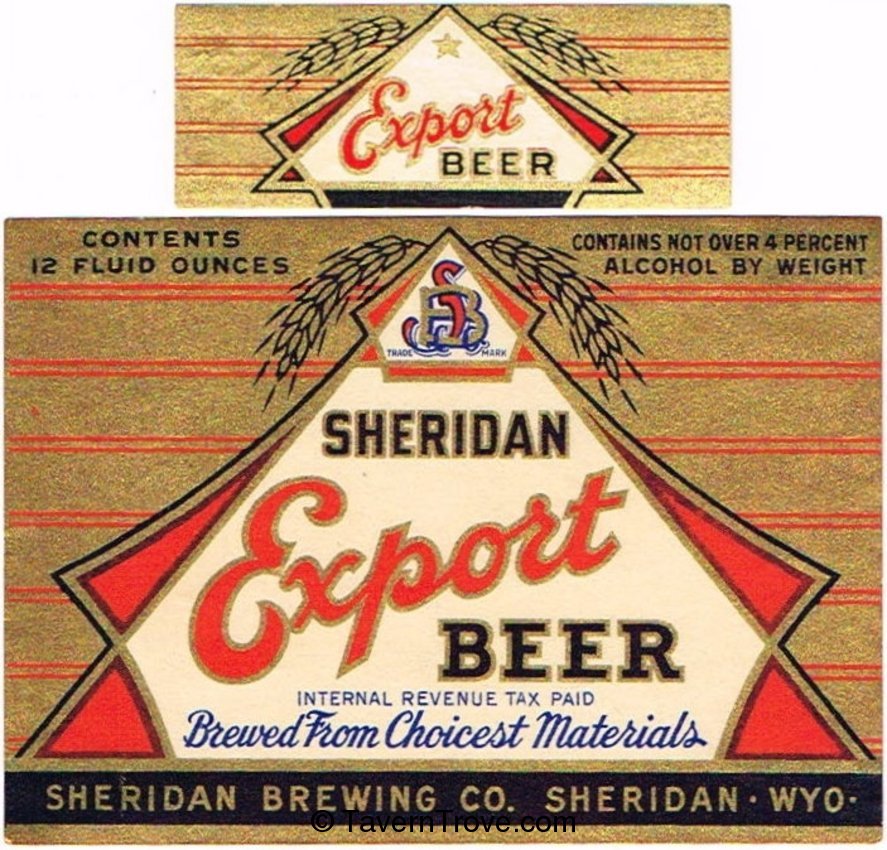 Sheridan Export Beer