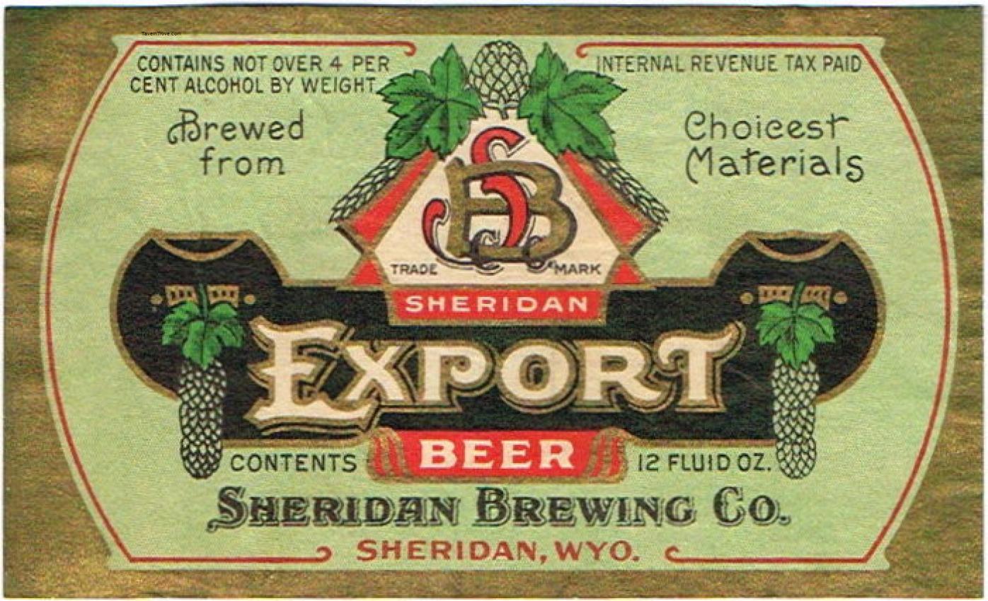 Sheridan Export Beer