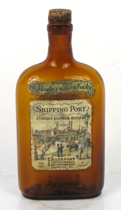 Shipping Port Bourbon Whiskey Pint Bottle Frankfort Louisville Kentucky
