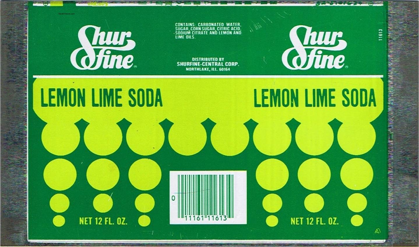 Shur Fine Lemon Lime Soda (sheet)