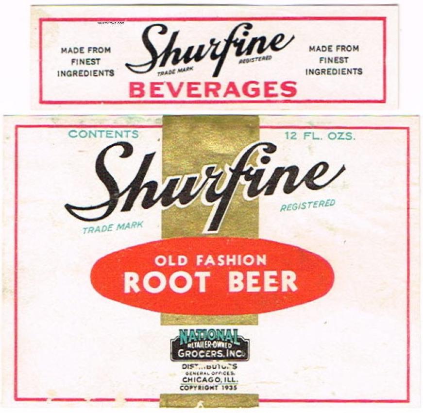 Shurfine Root Beer National Retail-Owned Grocers Inc. Chicago Illinois