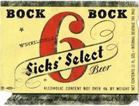 Sicks' Select Bock Beer
