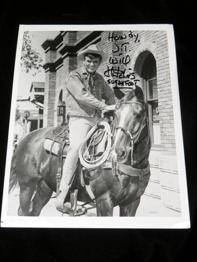 Signed Photo of Will Hutchins from Movie Sugarfoot 8x10 Photo