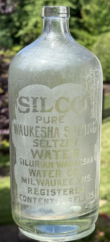 Silko Water Seltzer Bottle Waukesha Wisconsin