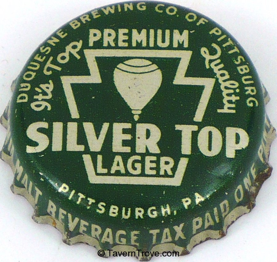 Silver Top Lager Beer ~PA Tax