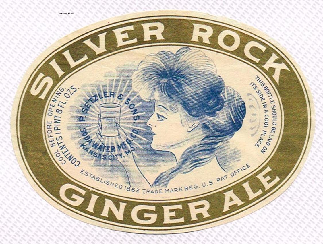 Silver Rock Ginger Ale Setzler & Sons Kansas City Missouri 24oz