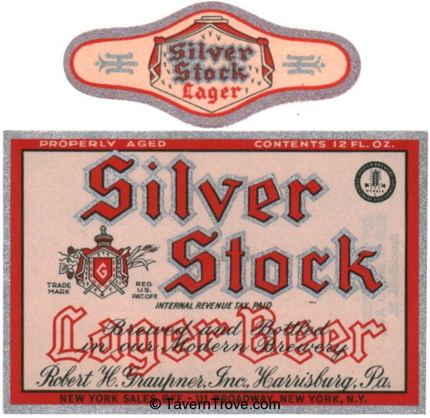 Silver Stock Lager Beer