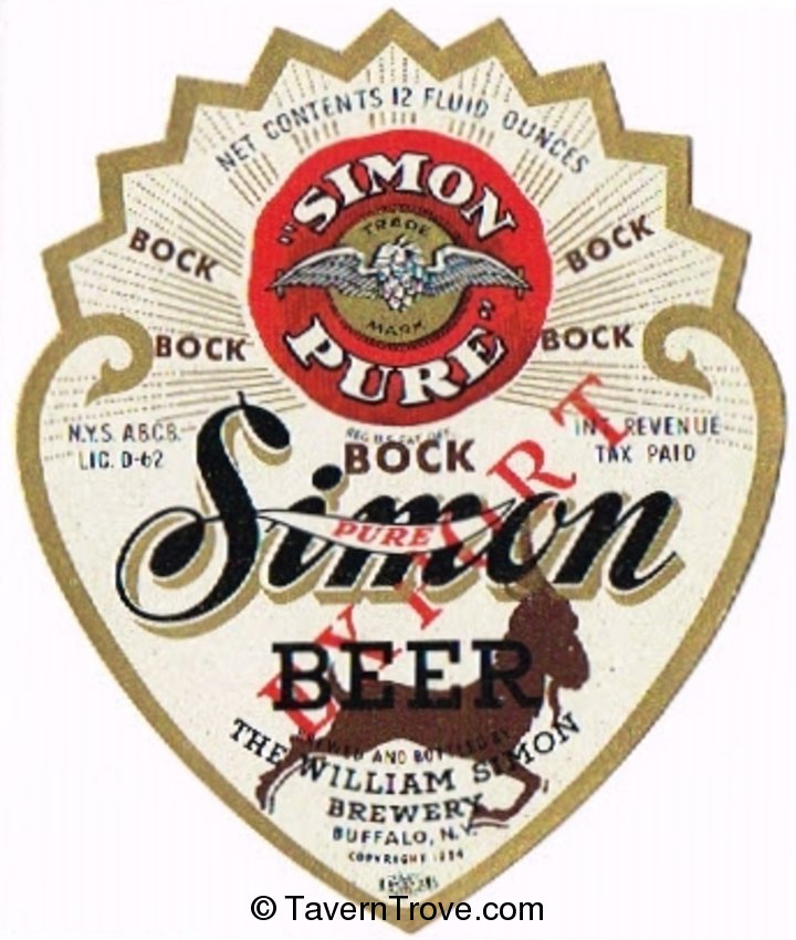Simon Pure Bock Beer
