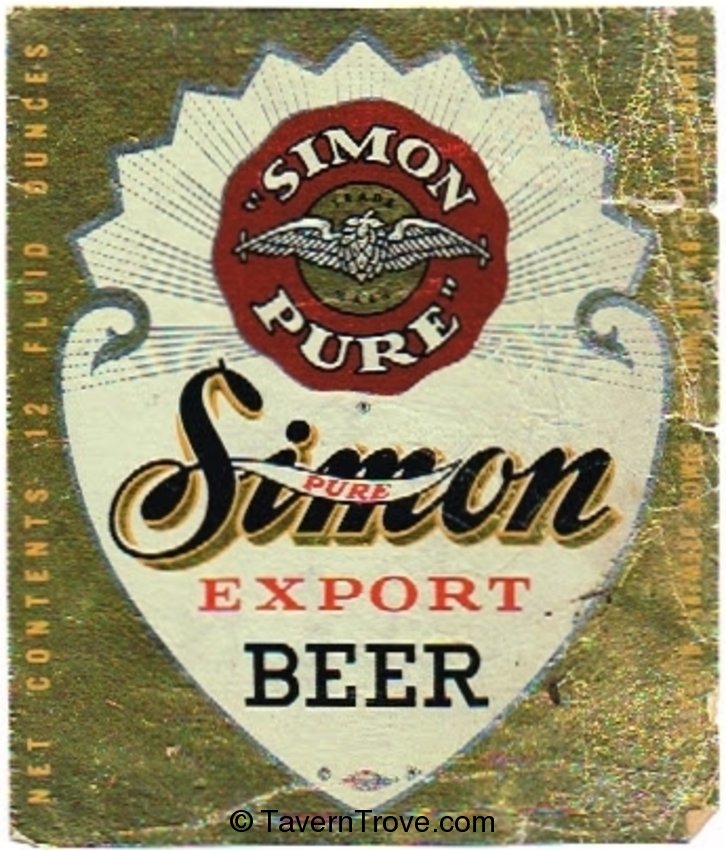 Simon Pure Export Beer 