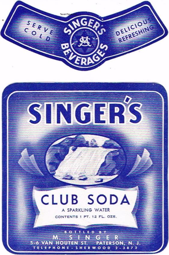 Singer's Club Soda Paterson New Jersey