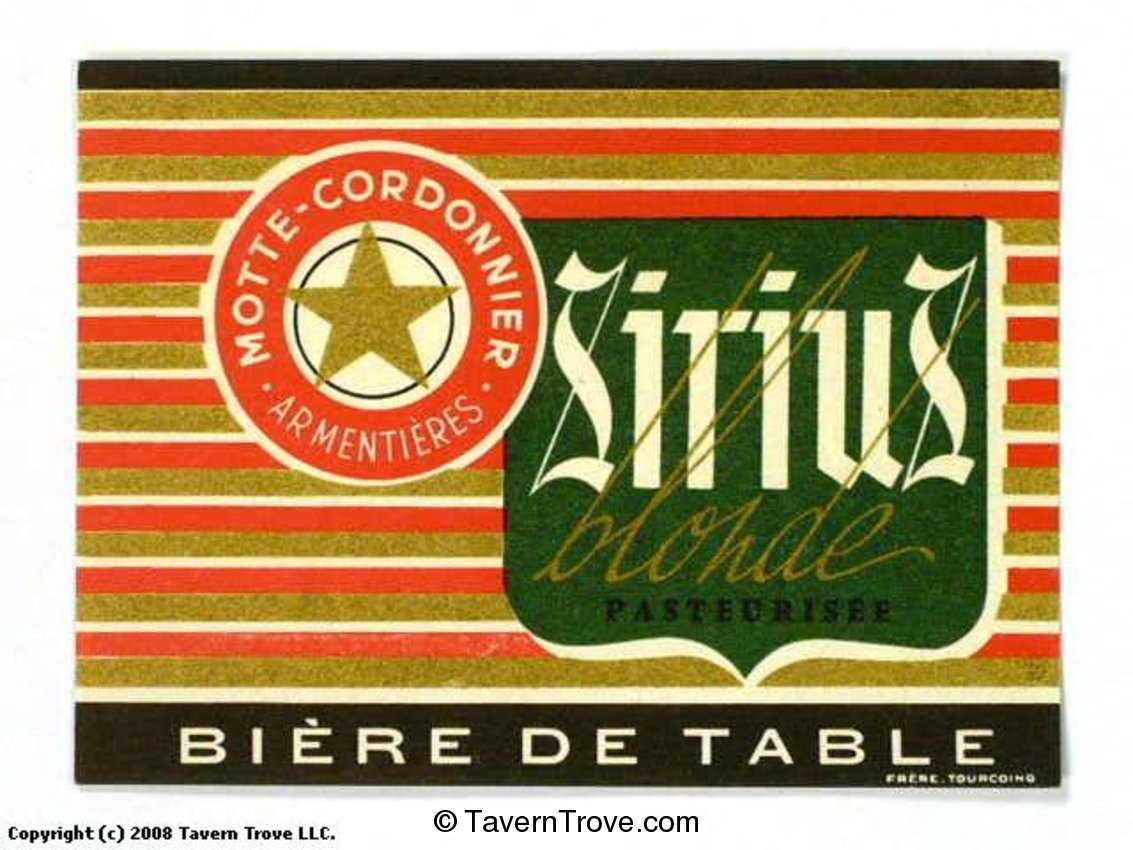 Sirius Blonde Bière De Table