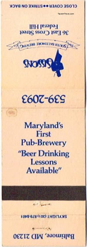 Sissons South Baltimore Brewing Co.