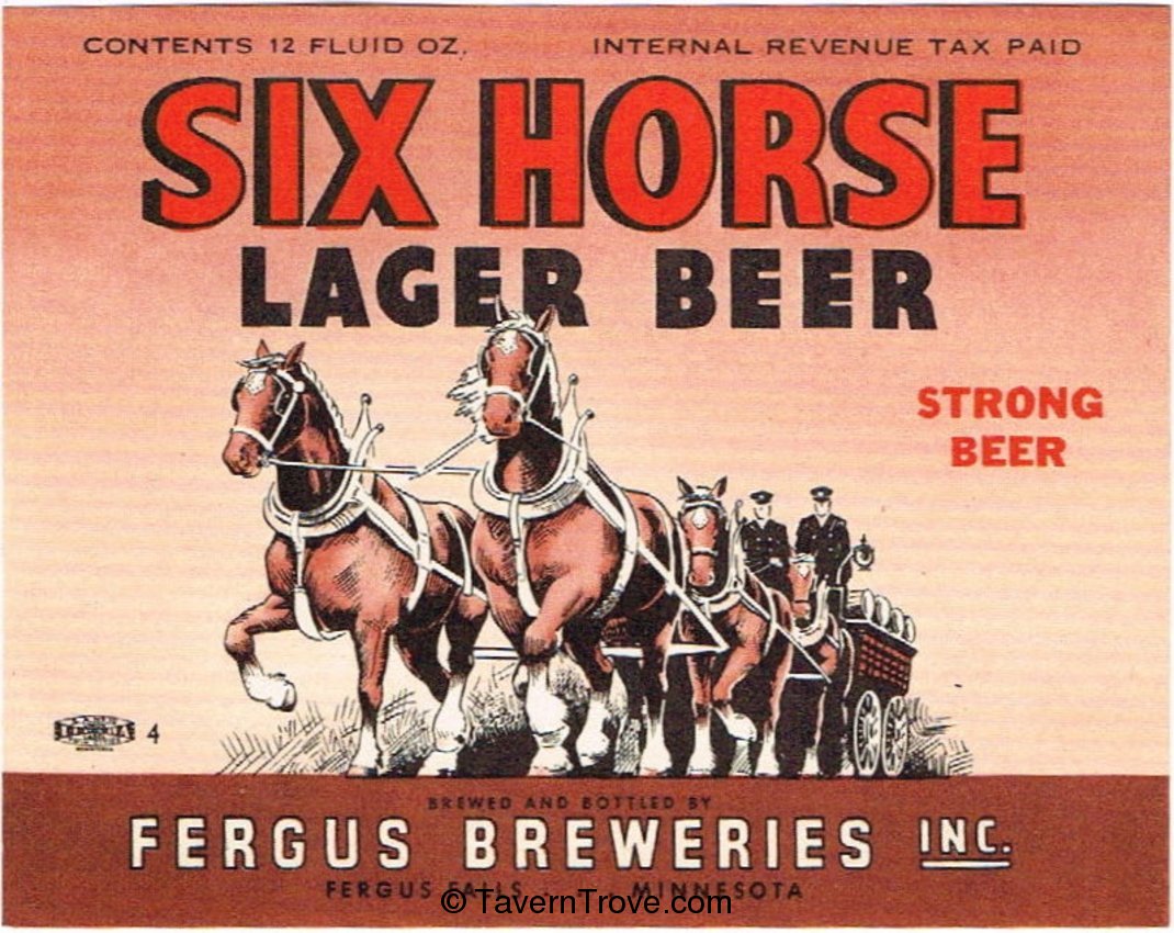 Six Horse Lager Beer